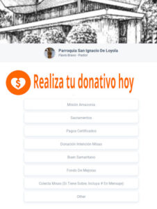 Enlace para Donativos a la Parroquia